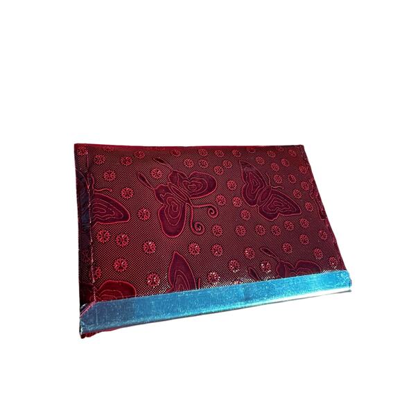 Wine Red Retro Small New In Pack Card Wallet ID Card Holder Never used Deadstock - Picture 10 of 15